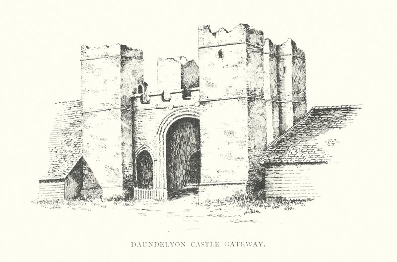 Daundelyon Castle Gateway (litográfia) alkotó: Duncan Moul
