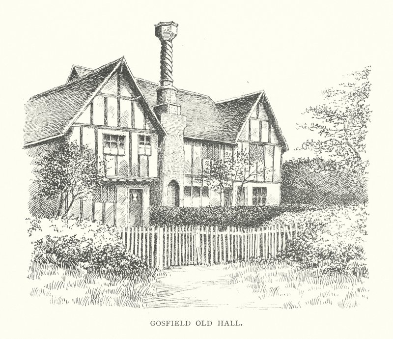 Gosfield Old Hall (litográfia) alkotó: Duncan Moul