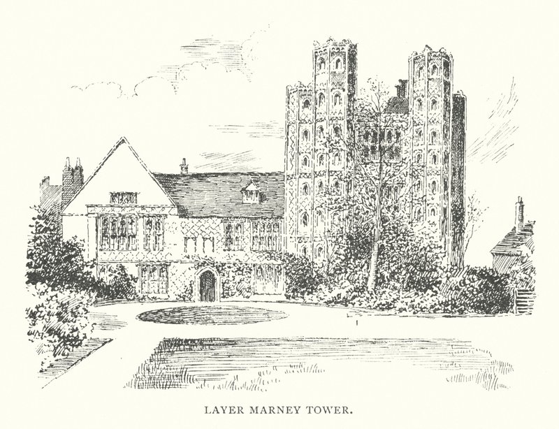 Layer Marney torony (litográfia) alkotó: Duncan Moul