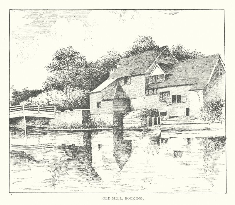 Régi malom, Bocking (litográfia) alkotó: Duncan Moul