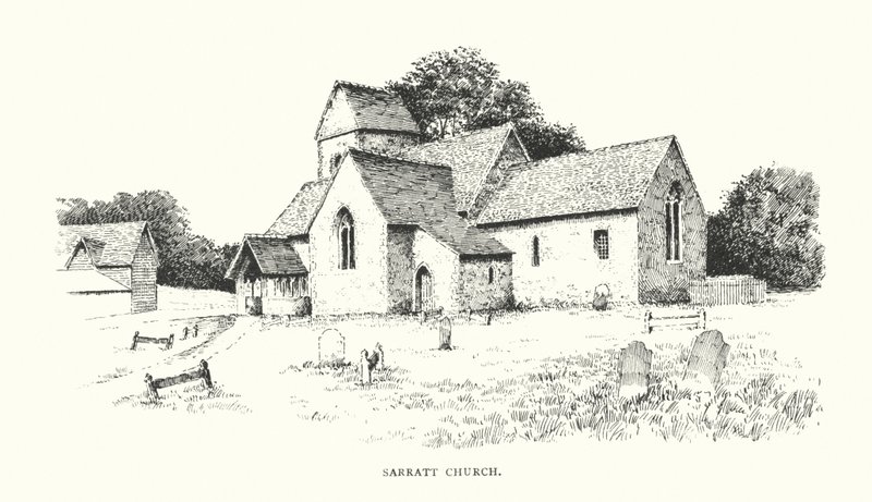 Sarratt templom (litográfia) alkotó: Duncan Moul