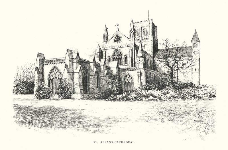St Albans Cathedral (litográfia) alkotó: Duncan Moul