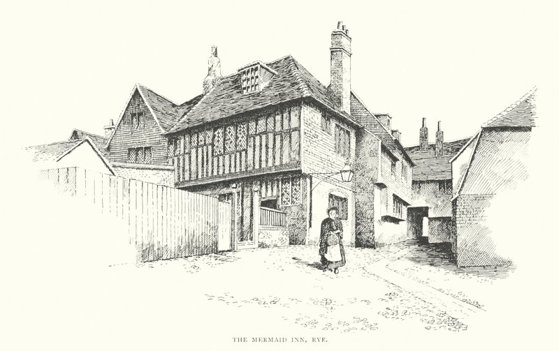 The Mermaid Inn, Rye (litográfia) alkotó: Duncan Moul