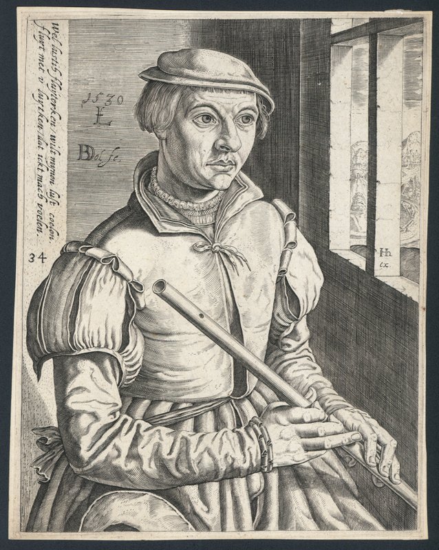 Fuvolás alkotó: Dutch School