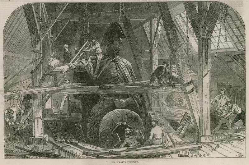 A nagy Wellington-szobor: Mr Wyatt öntöde alkotó: Ebenezer Landells