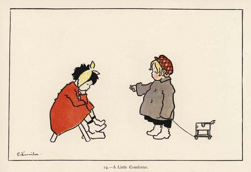 Egy kis vigasztaló (színes litó) alkotó: Edith Farmiloe