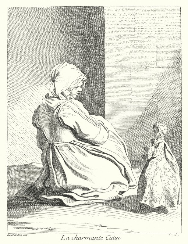 A bájos prostituált (metszet) alkotó: Edmé (after) Bouchardon