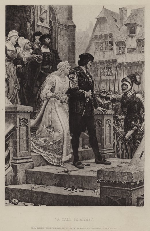 Fegyverbe hívás alkotó: Edmund Blair Leighton