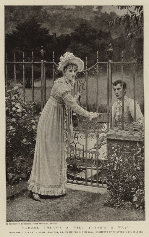 Ahol van akarat, ott van út is. alkotó: Edmund Blair Leighton