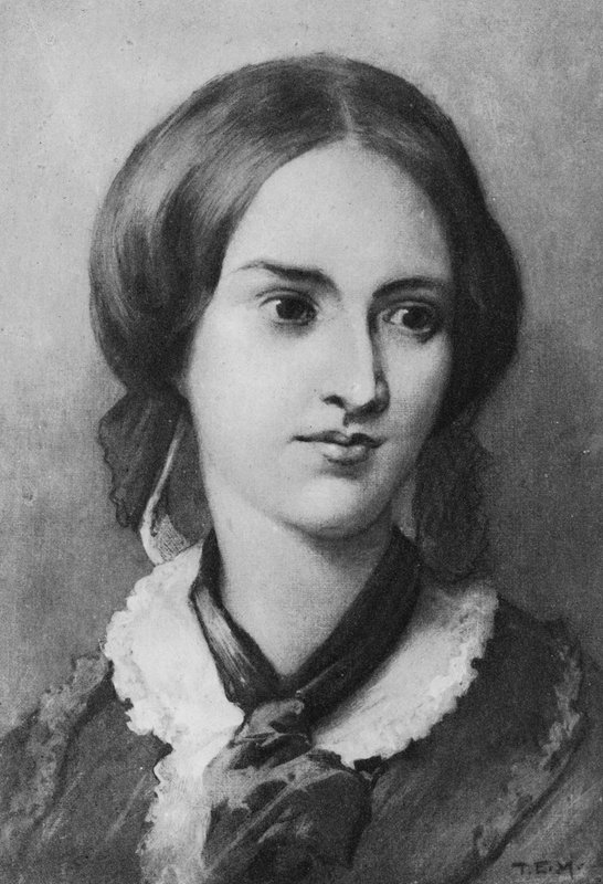 Charlotte Bronte portréja (litho) alkotó: Edmund Henry Garrett