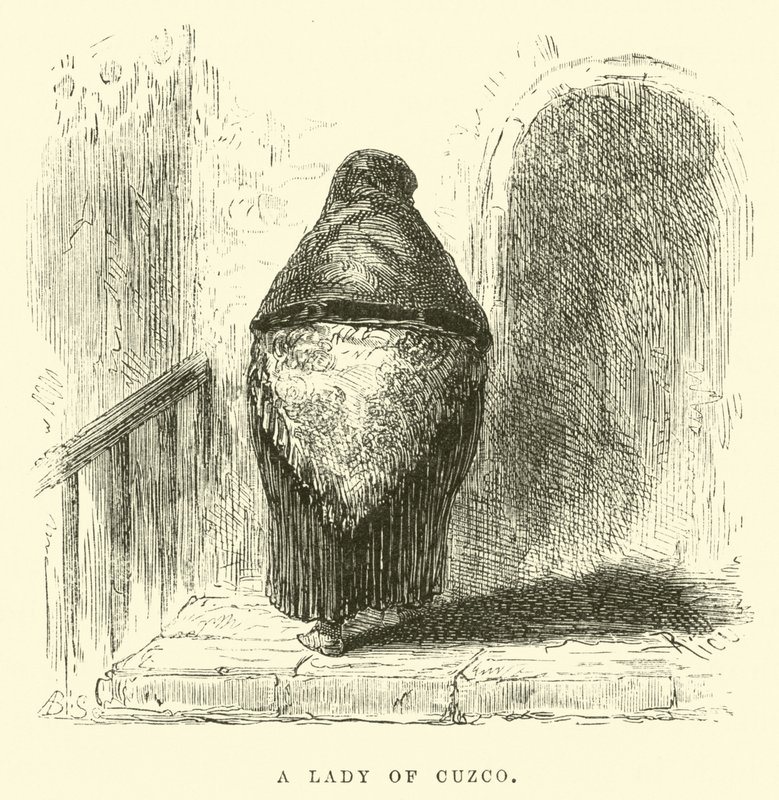 Egy cuzcoi hölgy alkotó: Edouard Riou