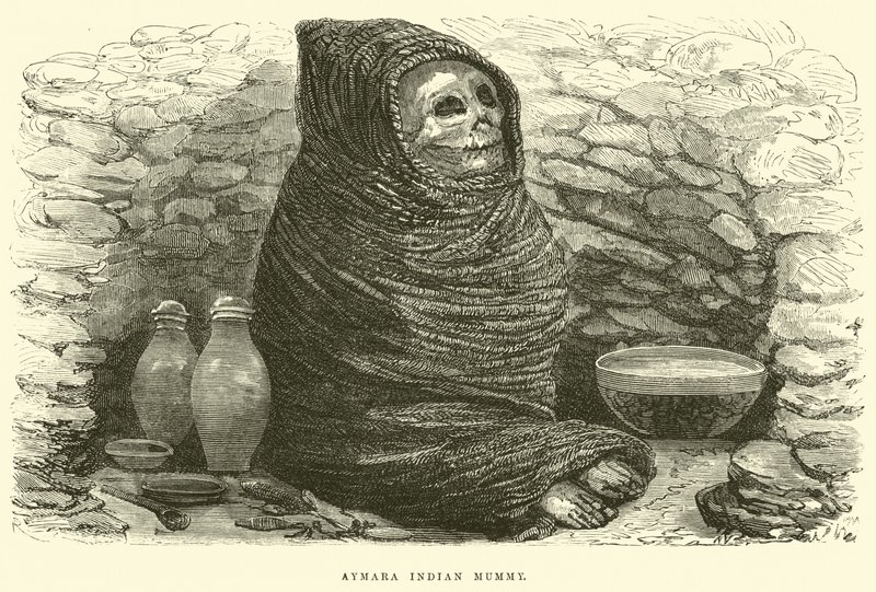 Aymara indiai múmia alkotó: Edouard Riou