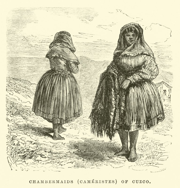 Cuzcói szobalányok (Cameristes). alkotó: Edouard Riou