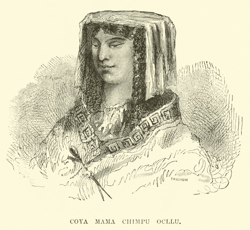 Coya Mama Chimpu Ocllo alkotó: Edouard Riou