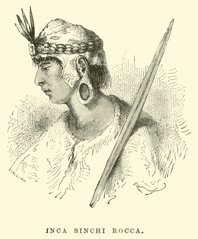 Inka Sinchi Rocca alkotó: Edouard Riou