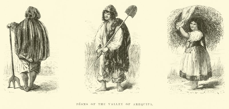 Arequipa völgyének peonjai alkotó: Edouard Riou