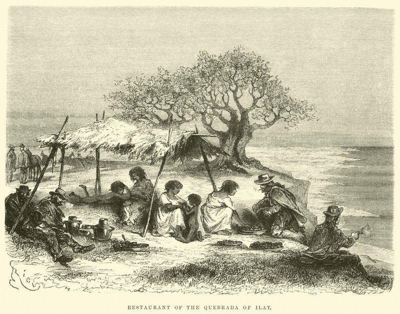 A Quebrada of Ilay étterme alkotó: Edouard Riou