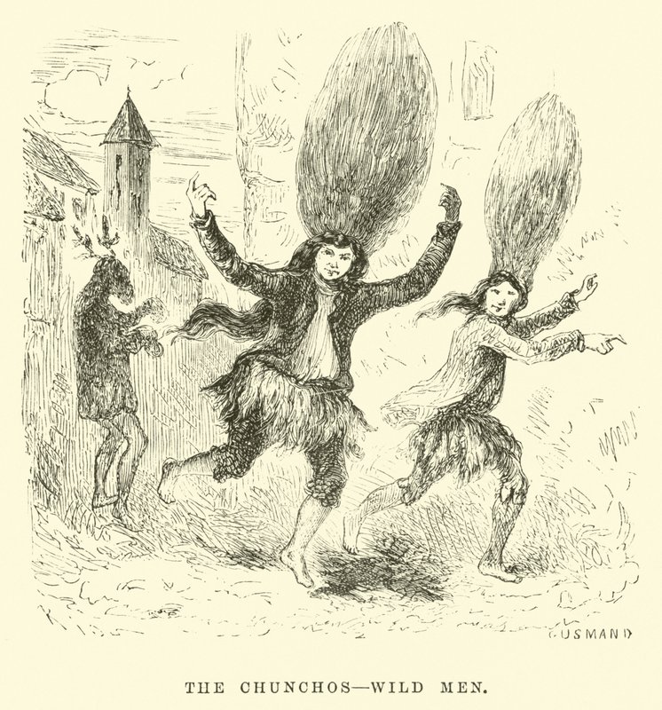 Chunchók, vademberek alkotó: Edouard Riou