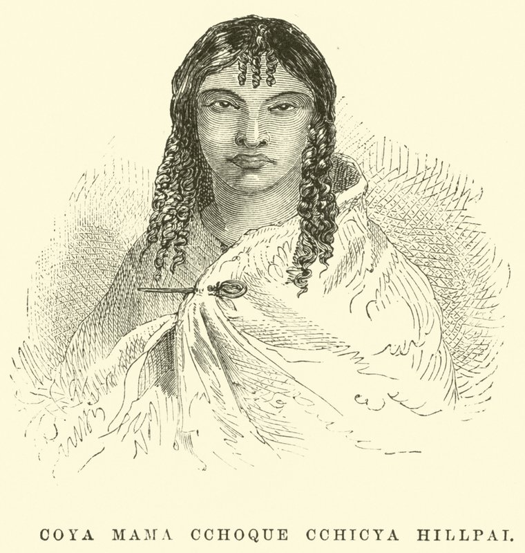 Coya Mama Cchoque Cchicya Hillpai alkotó: Edouard Riou