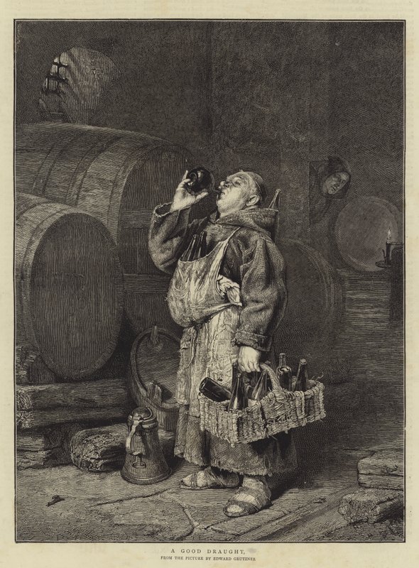 A Good Draught alkotó: Eduard von Grutzner