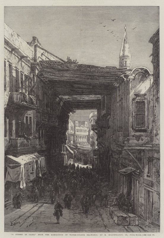 Egy kairói utca alkotó: Eduard Hildebrandt