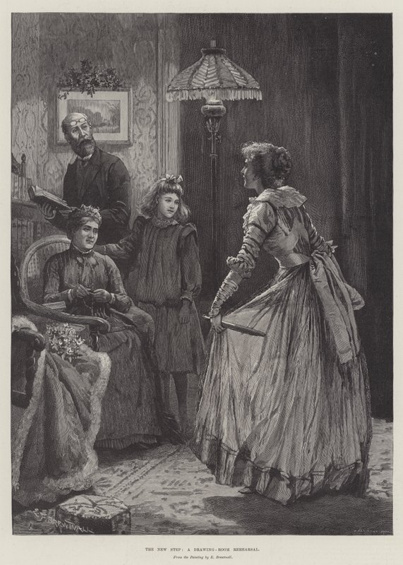 Az új lépés, egy rajzterem próba alkotó: Edward Frederick Brewtnall