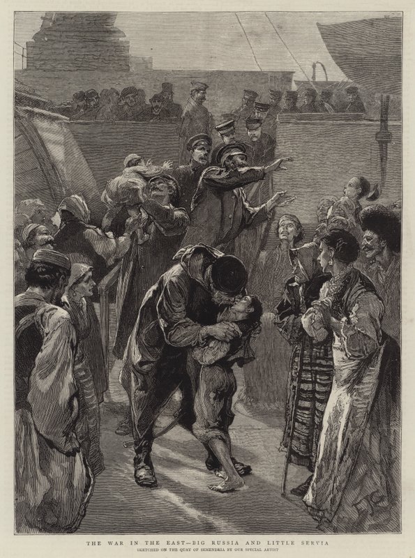 A keleti háború, a nagy Oroszország és a kis Szervia alkotó: Edward John Gregory