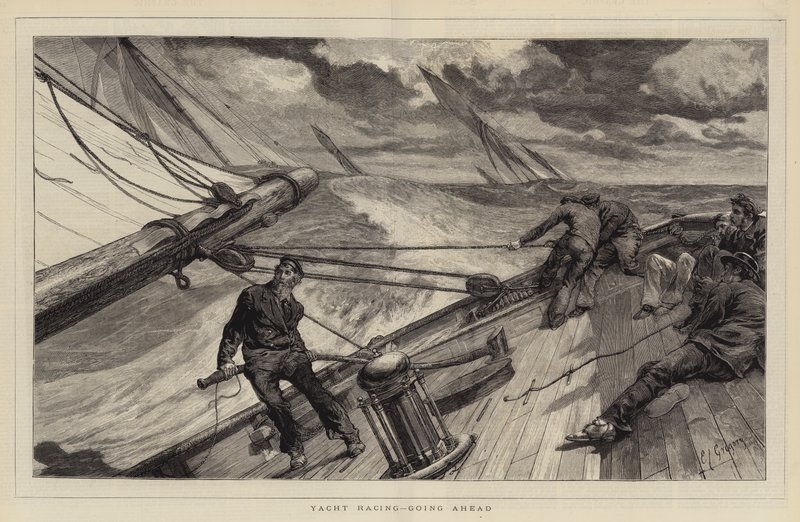 Yacht Racing, Going Ahead alkotó: Edward John Gregory