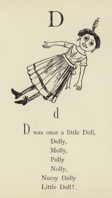 A D betű alkotó: Edward Lear