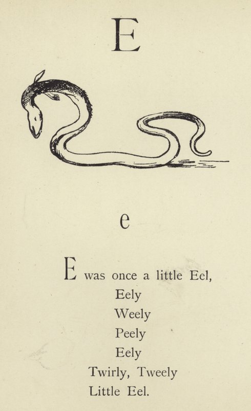 Az E betű alkotó: Edward Lear