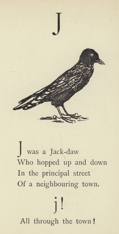 A J betű alkotó: Edward Lear