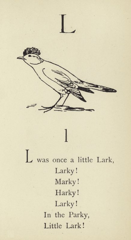 Az L betű alkotó: Edward Lear