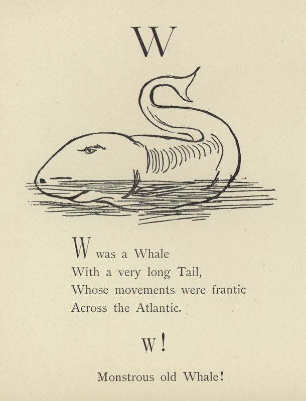 A W betű alkotó: Edward Lear
