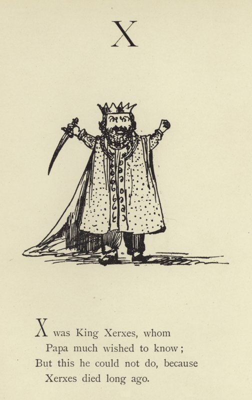 X betű alkotó: Edward Lear