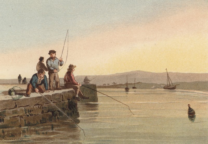 Sima víz, fiúk horgászás alkotó: Edward after Duncan