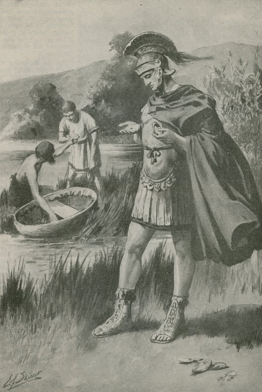 Caesar a kis kincses szigeten (litográfia) alkotó: Edward Frederick Skinner