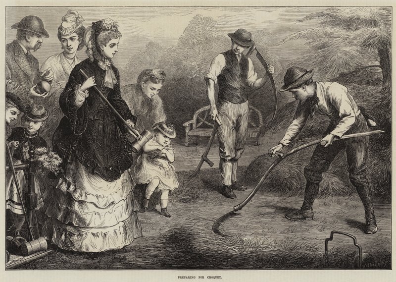 Felkészülés a krokettre alkotó: Edward Hughes