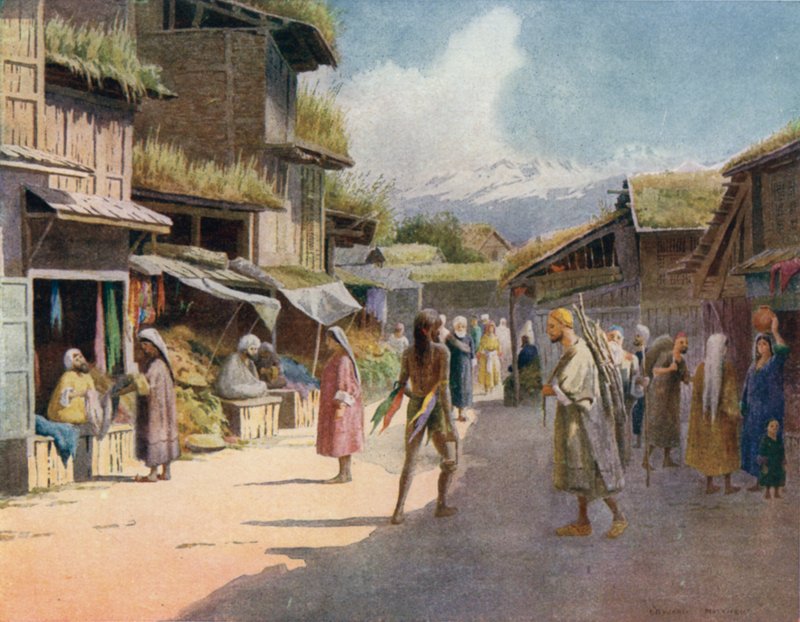 A Srinagar Bazár alkotó: Edward Mary Joseph Molyneux