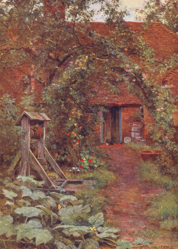 A mély, hűvös kút (színes litográfia) alkotó: Edward Wilkins Waite