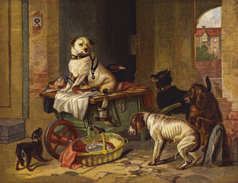 Jack az irodában alkotó: Edwin Landseer