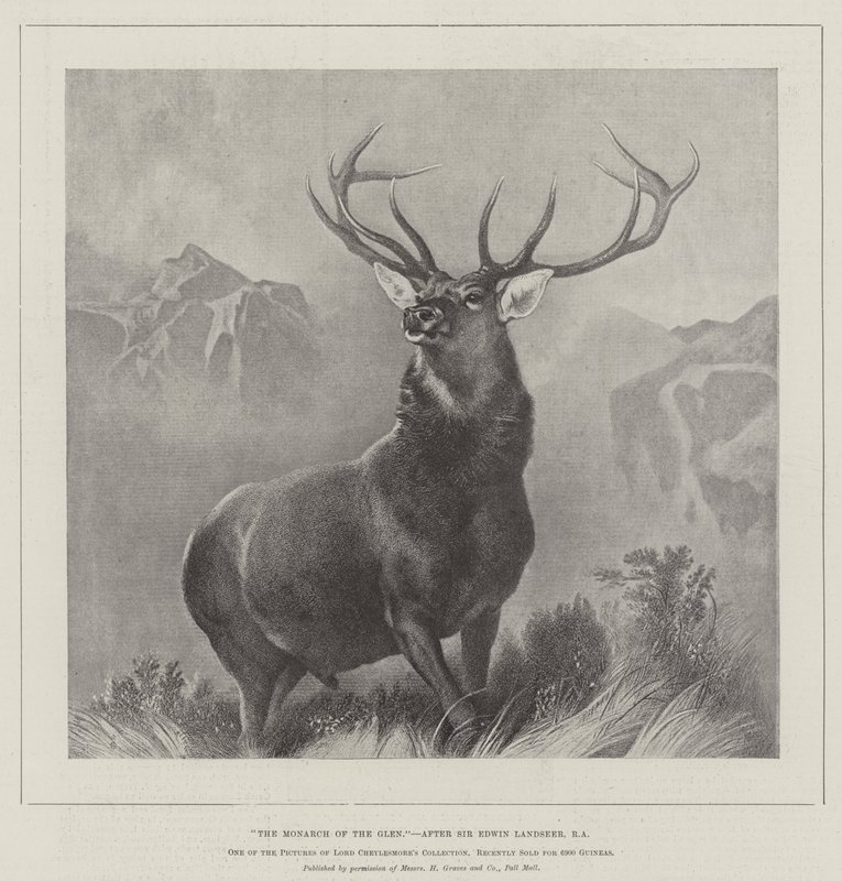 A Glen uralkodója alkotó: Edwin Landseer