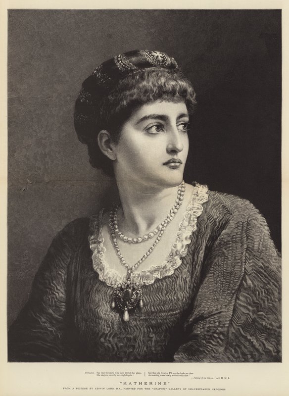 Katherine Shakespeare A juhok megszelídítése című művéből alkotó: Edwin Longsden Long