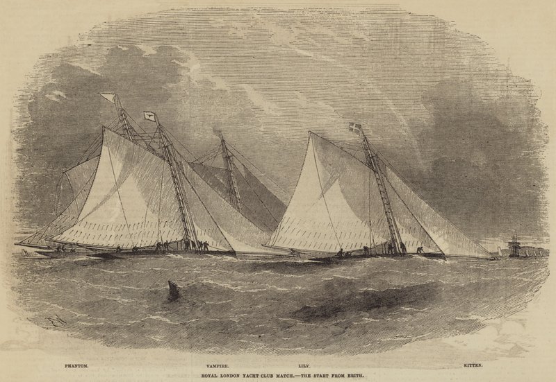 Royal London Yacht Club Match, a start Erithből alkotó: Edwin Weedon