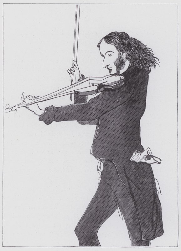 Nicolo Paganini alkotó: Edwin (after) Landseer