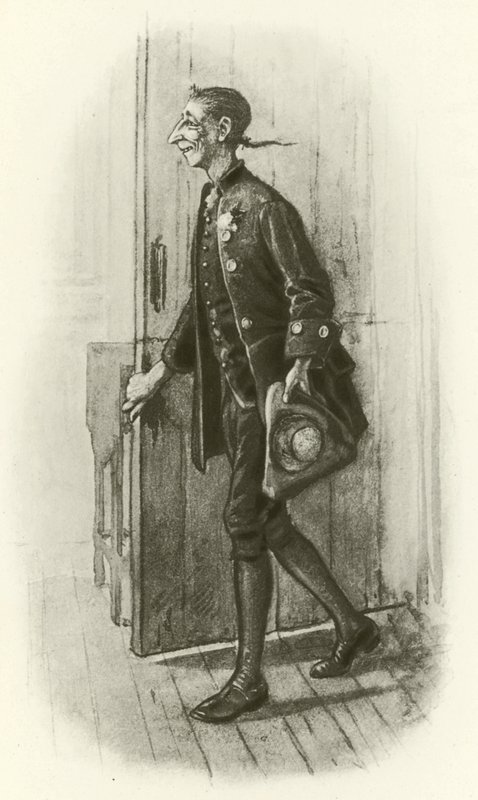 Ichabod Crane (metszet) alkotó: Edwin Austin Abbey