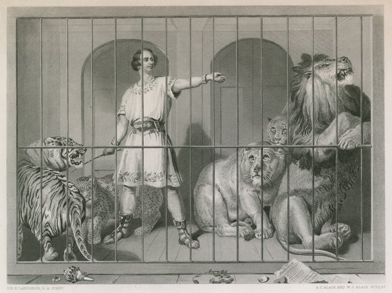 Van Amburgh és az oroszlánok alkotó: Edwin Landseer
