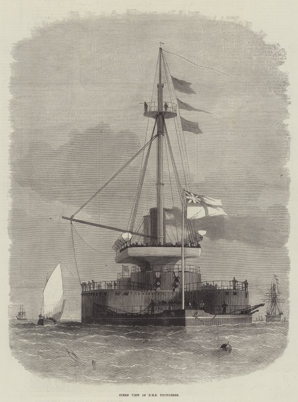 A HMS Thunderer szigorú képe alkotó: Edwin Weedon
