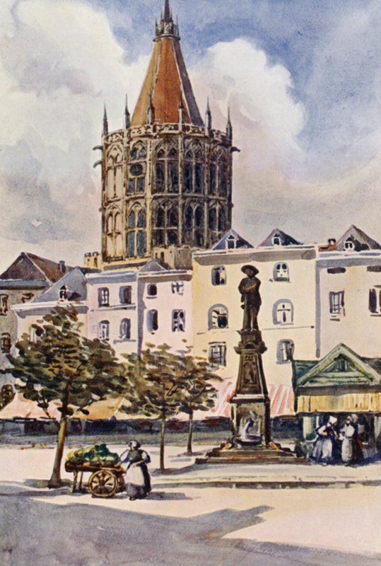 A Rajna: Köln (színes litográfia) alkotó: Effie Jardine