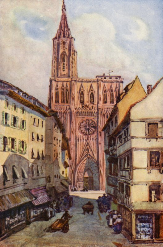 A Rajna: Strassburg (színes litográfia) alkotó: Effie Jardine