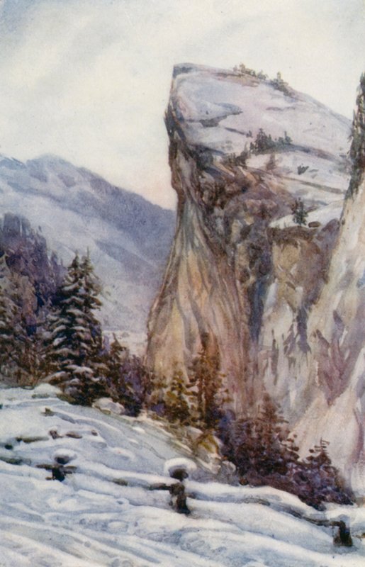 A Rajna: Rajna: Hohen-Rhatien (színes litográfia) alkotó: Effie Jardine